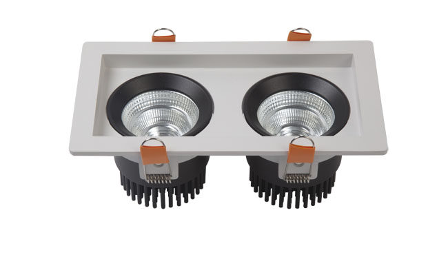 G08系列COB雙頭格柵射燈18W G08系列COB雙頭格柵射燈18W