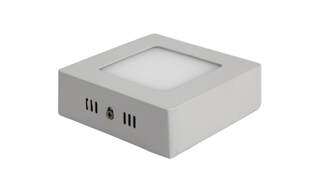 LED 6W 方形明裝面板燈 外形尺寸125x125mm 白光中性光黃光 LED 6W 方形明裝面板燈 外形尺寸125x125mm 白光中性光黃光